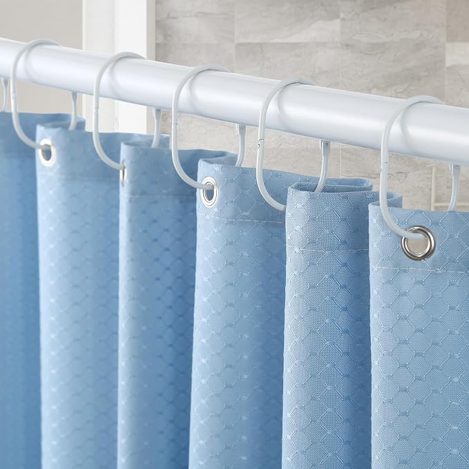 24 Pcs Shower Curtain Rings, Shower Curtain Hooks, Oval Snap Shower Rings - Image 2