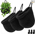 Honeydak 3 Hanging Baskets, Cotton Rope by Honeydak