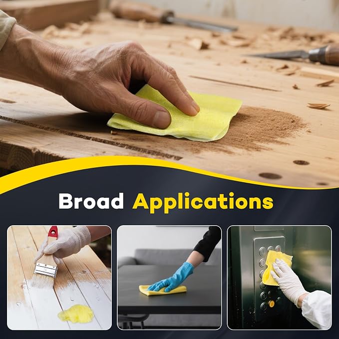 CAREGY 16Pcs Tack Cloth for Removing Dust from Woodworking | Sanding Particles - Image 6