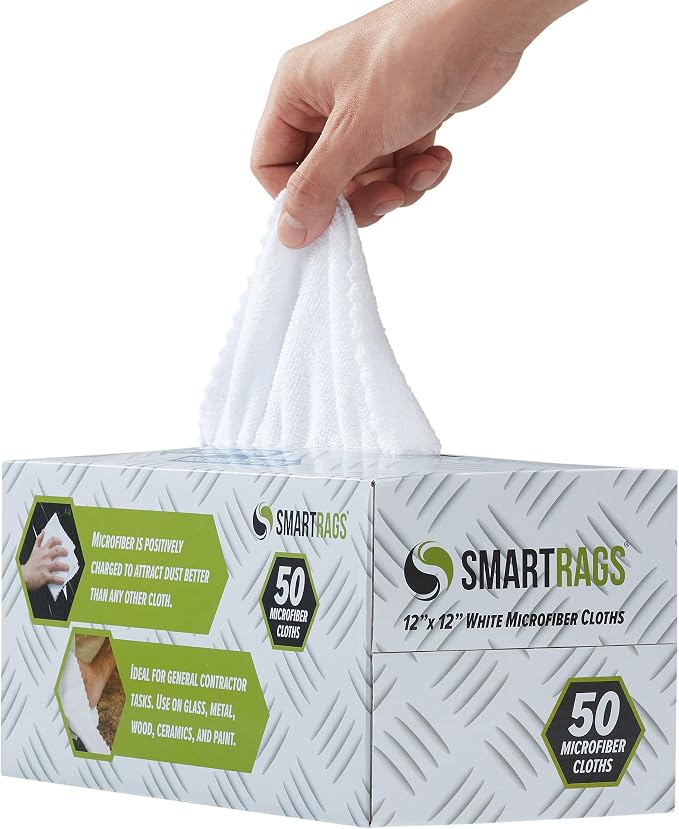 Arkwright Smart Rags Microfiber Cleaning Cloths Bulk, Case of 400, Lint Free - Image 3