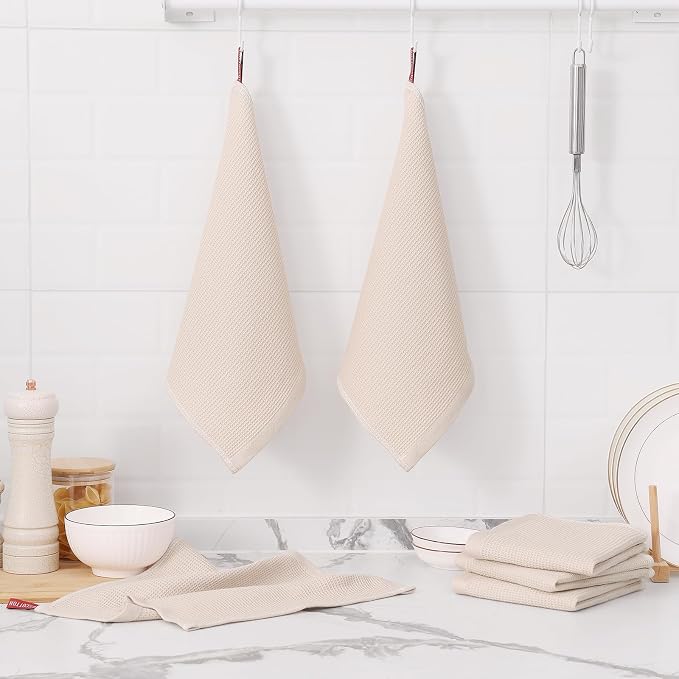 Homaxy 100% Cotton Waffle Weave Dish Cloths, 12 Pack - Image 7