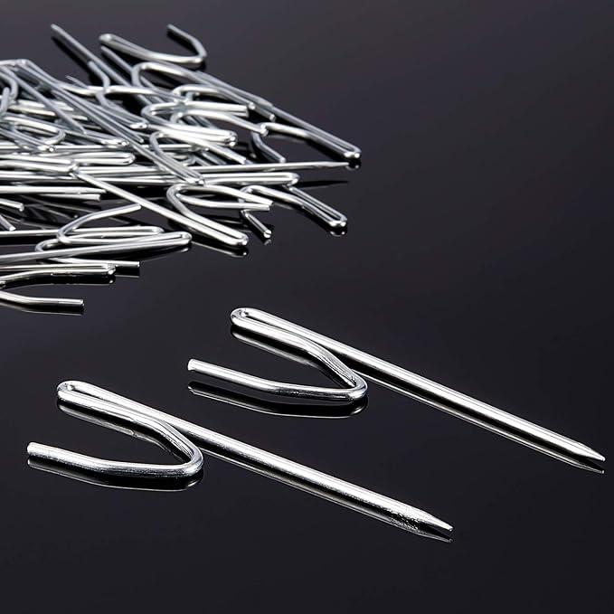 Jetec 80 Pieces Large Metal Drapery Pins Curtain Hooks Bulk, 2.8 x 0.7 Inch | - Image 4
