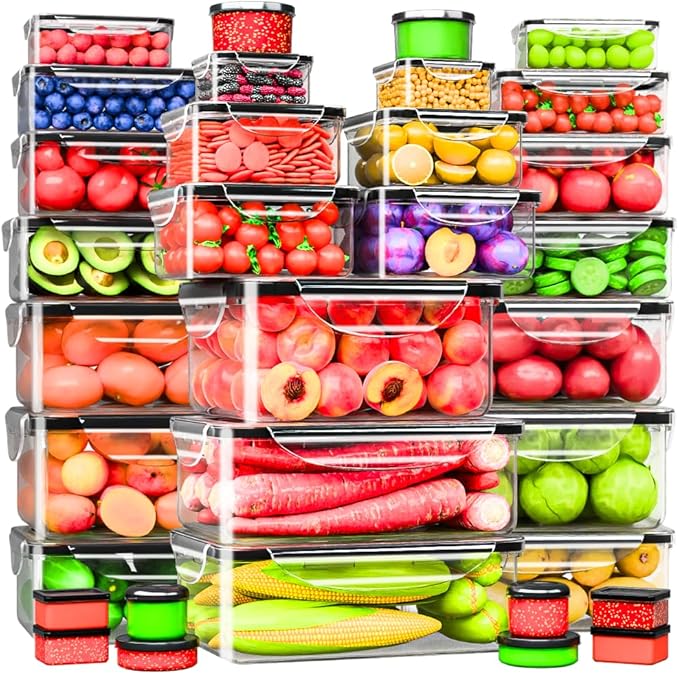 RockBerry 66 Pcs Food Storage Containers by RockBerry