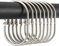 24 Pcs Shower Curtain Rings, Goowin Shower Curtain Hooks, Oval Snap Shower Rings by Goowin