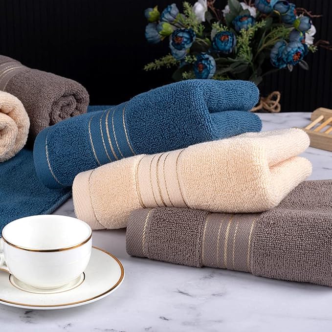 2 Pack Hand Towels for Bathroom, Cotton Decorative Soft | Decorative Hand Towel - Image 2