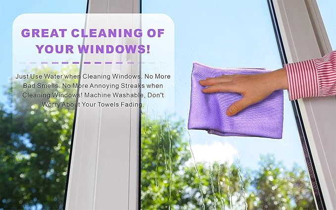 Norwεx Window Cleaning Cloth, Glass Cleaning Cloth, No Chemical Needed - Image 4