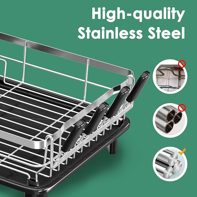 MOUKABAL Stainless Steel Dish Drying Rack - Image 5