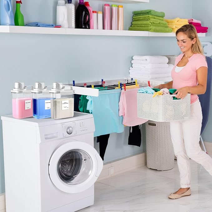 64 OZ Laundry Detergent Dispenser, Liquid Laundry Soap Dispenser, Fabric - Image 6