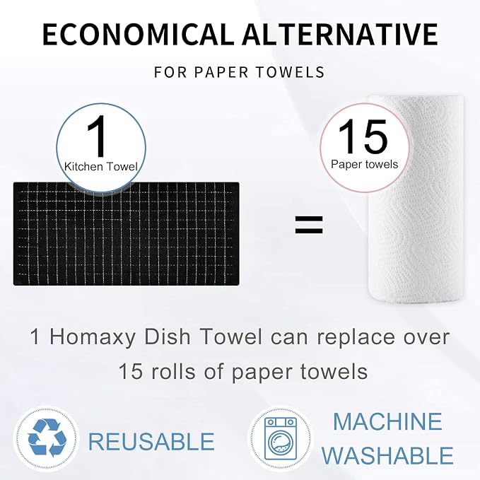 Homaxy Kitchen Towels and Dishcloths Set - Image 8