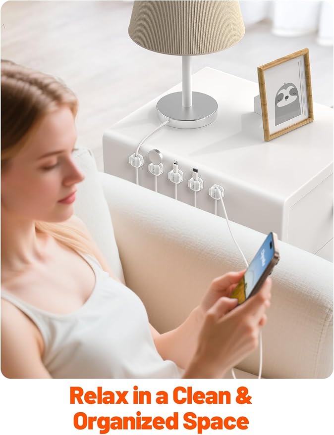 Cable Clips, Transparent Clear - Image 9