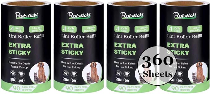 4 inch Lint Roller Refills for Evercare PetLovers Fedicelly Albatross and More by Unknown