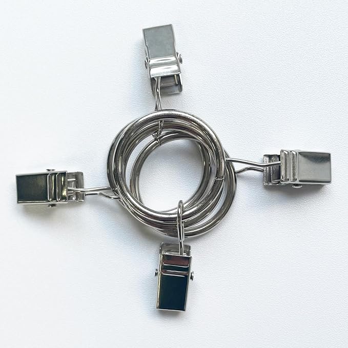 44 Pack Metal Curtain Rings - Image 8