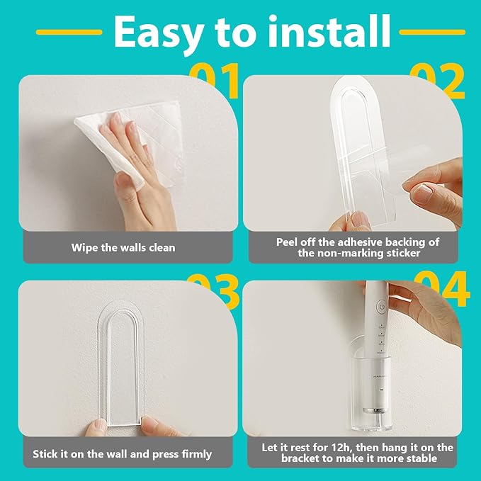 2 Pack Electric Toothbrush Holders - Image 4