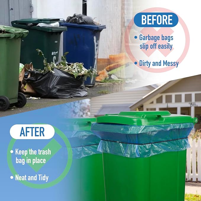 Large Rubber Bands for Trash Cans, Trash Can Bands for 55, 96 Gallon Garbage - Image 5