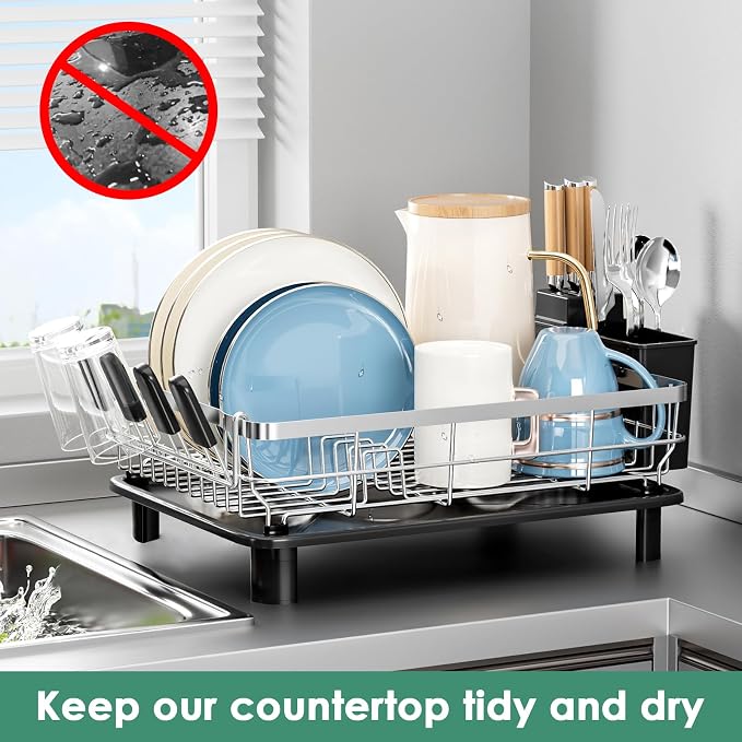 MOUKABAL Stainless Steel Dish Drying Rack - Image 6