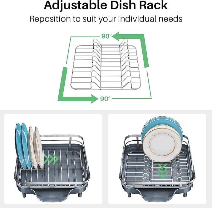 SNTD Expandable Dish Drying Rack - Image 6
