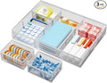 Marbrasse Mesh Desk Drawer Organizer Tray 3 Packs, 9 Adjustable Compartments by Marbrasse