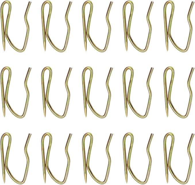 Nydotd 58PCS Rustproof Curtain Hooks, 1 Inch Stainless Steel Pin-On Hooks | - Image 7