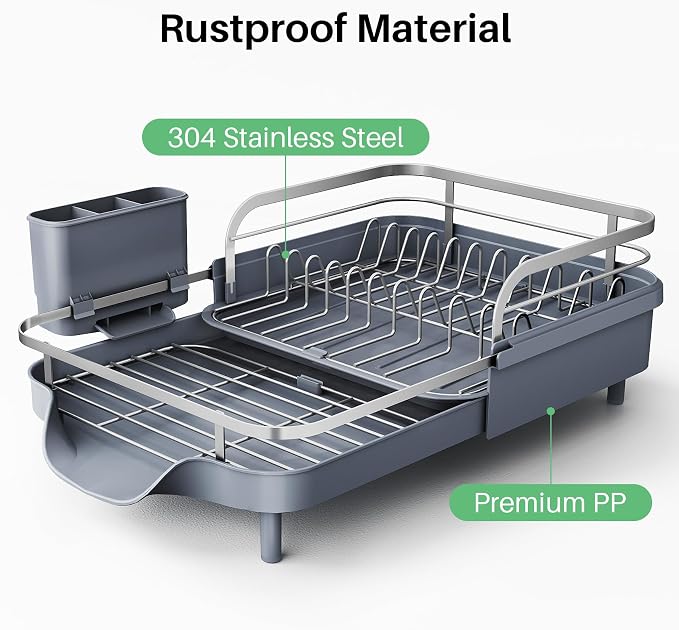 SNTD Expandable Dish Drying Rack - Image 4