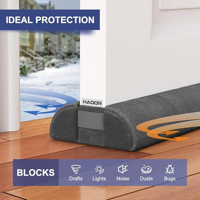 HADOR Door Draft Stopper for Bottom of Door, Adjustable 30 in, Double-Sided - Image 3