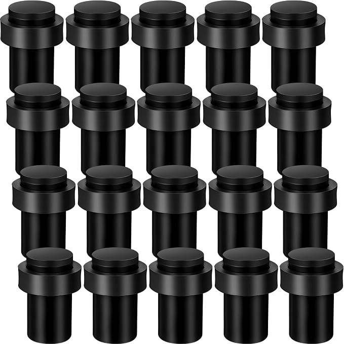 Chumia 6 Pcs Floor Mounted Door Stopper Stainless Steel, Wall Protector by Chumia