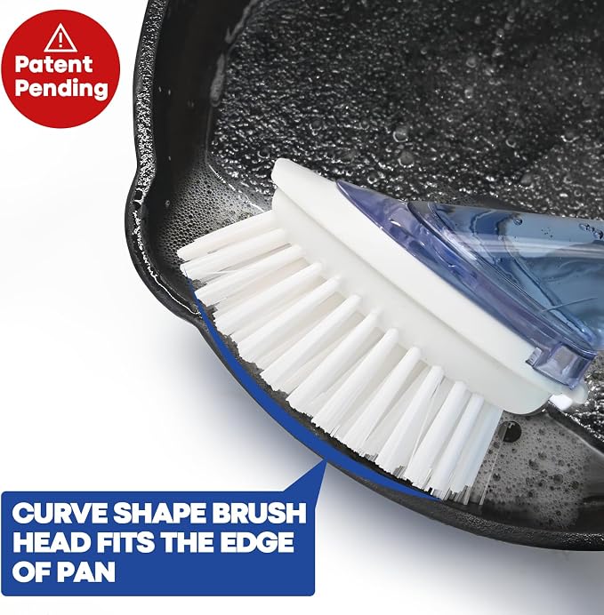 RIMAY Soap Dispensing Dish Brush Dish Scrubber - Image 4