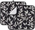 FRESHMINT Dish Drying Mats 2 Pack, Verdant Leaves | Quick Dry, Ultra Absorbent by FRESHMINT