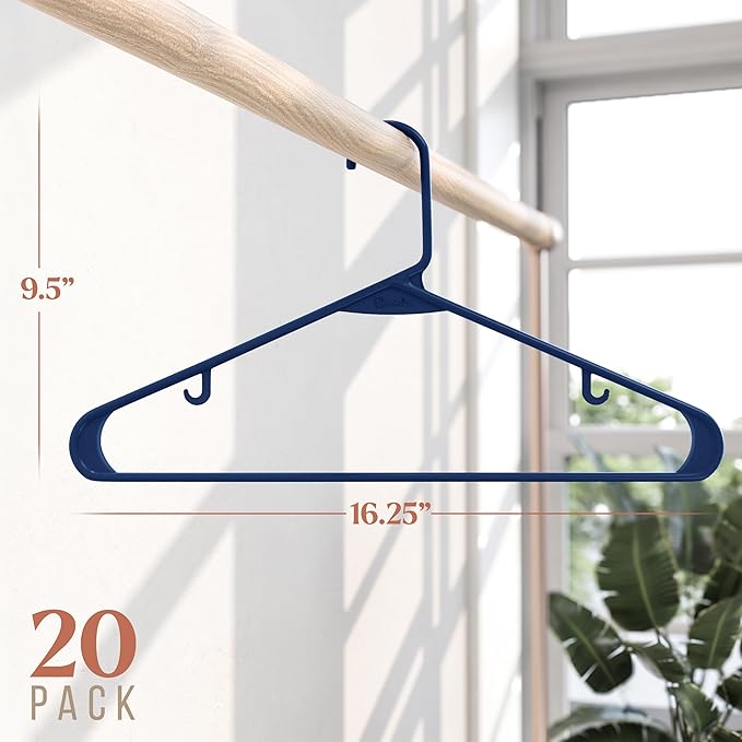 Plastic Hangers 20 Pack Navy - Image 2