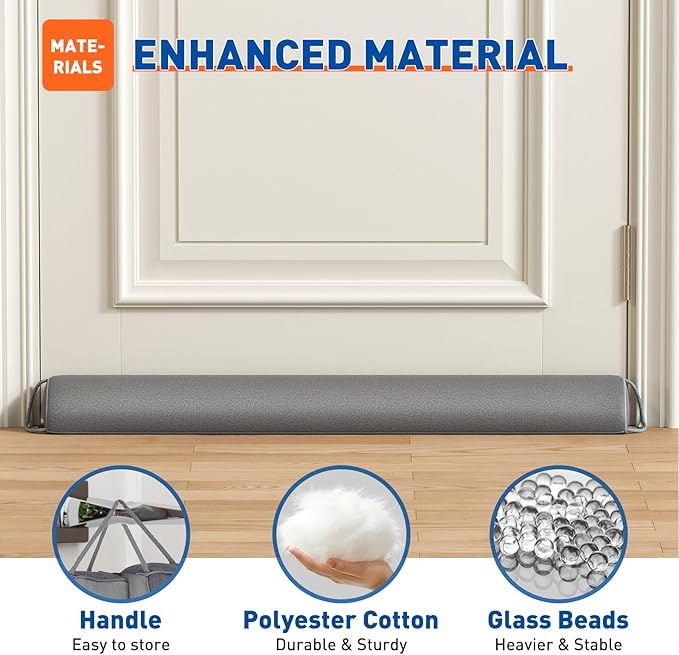 MAGZO Draft Stopper for Bottom of Door 30 Inches, Durable Home Under Door Gap - Image 4