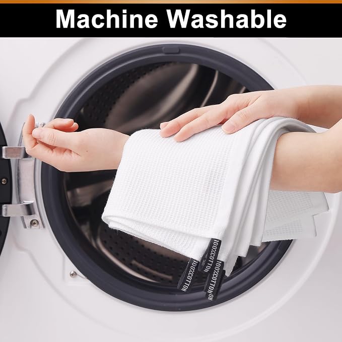 Homaxy 100% Cotton Waffle Weave Kitchen Towels, 8 Pack - Image 5