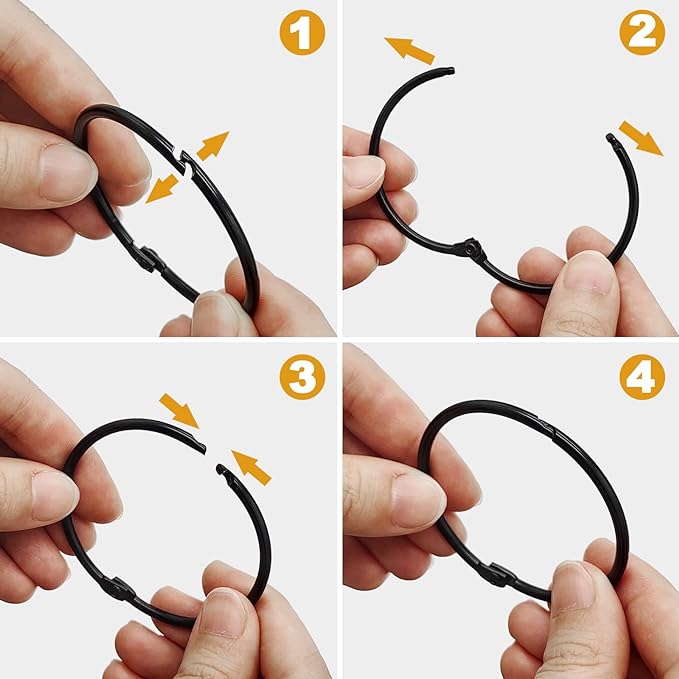 Shower Curtain Hooks Rings, Glide Smoothly Round Shower Rings - Image 6