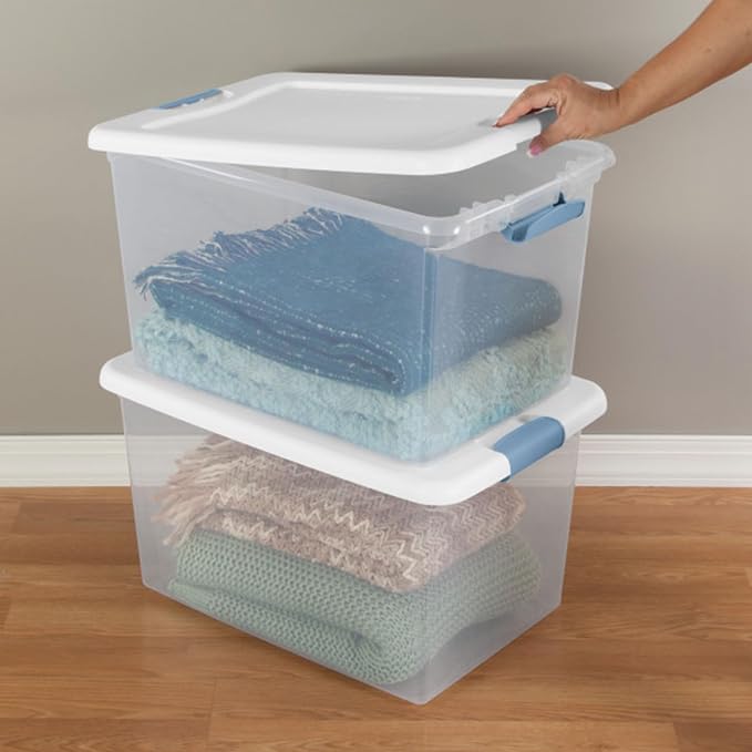 Sterilite 6-Pack Latching Box, Under Bed Storage Bins - Image 8