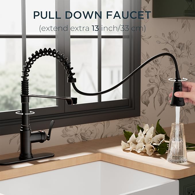 FORIOUS Rustic Kitchen Faucet - Image 4