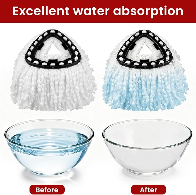 8 Pack Spin Mop Head Replacement - Image 8