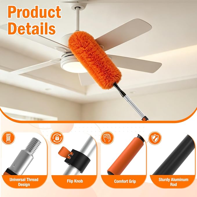 LAANPOLE 20FT High Reach Duster Cleaning Kit - Image 2