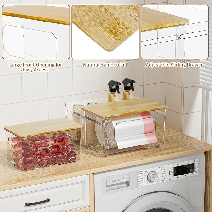 spospo Trash Bag Holder 3-in-1 Under Sink Organizer - Image 3