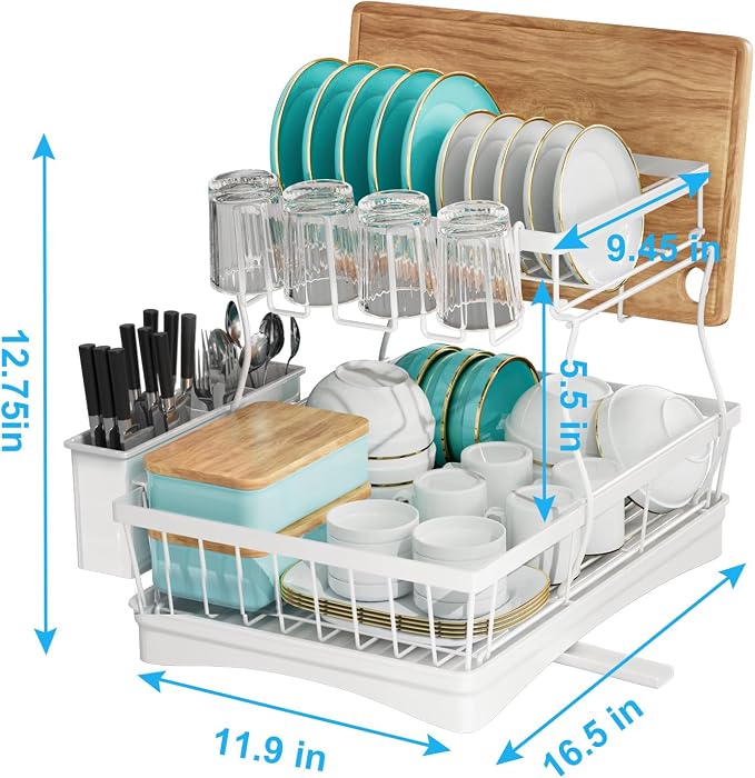 7 code 2-Tier Large Dish Drying Rack - Image 3