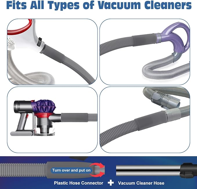 PetOde 2Pcs Dryer Vent Cleaner Kit Universal Vacuum Hose Attachment & Brush | - Image 3