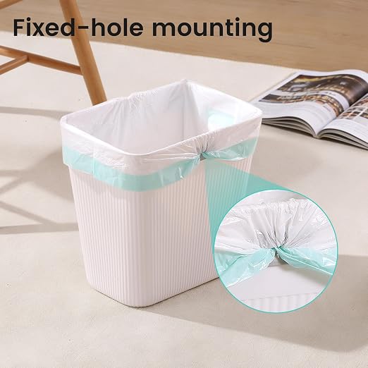 JOYMOOP Slim Trash Can 8-Pack, 2.2 Gallon Plastic Wastebasket - Image 3