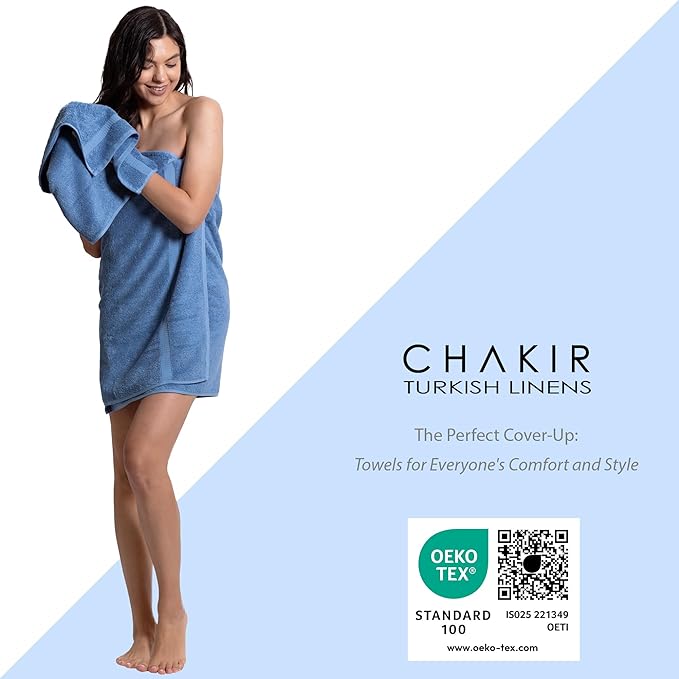 Chakir Turkish Linens, 100% Cotton Premium Quality Turkish Bath Sheets | - Image 4