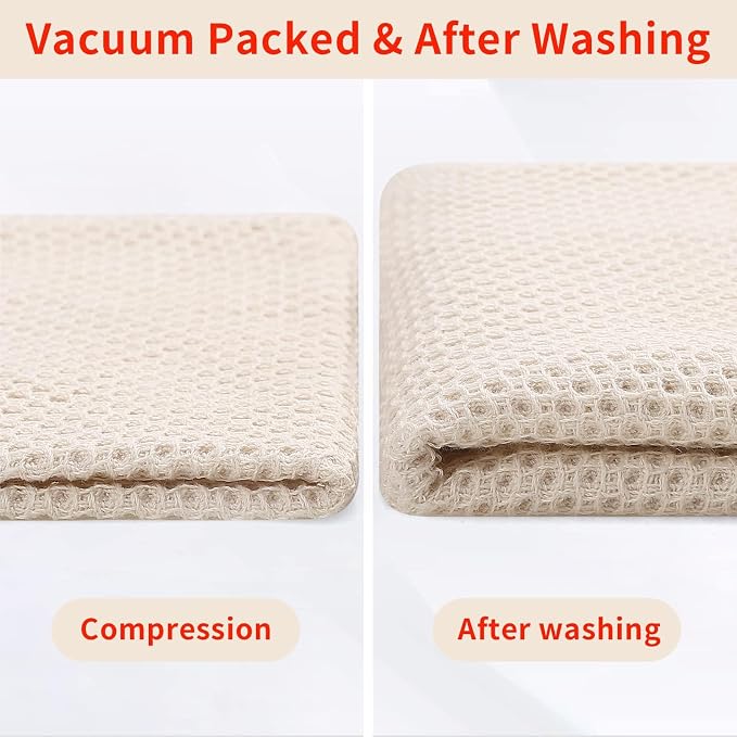 Homaxy 100% Cotton Waffle Weave Kitchen Dish Towels 12-Pack, Mixed Color | 13 x - Image 7