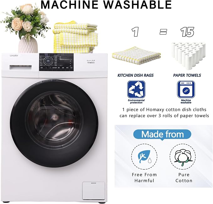Kitinjoy Cotton 12 Pack Terry Kitchen Towels - Image 5