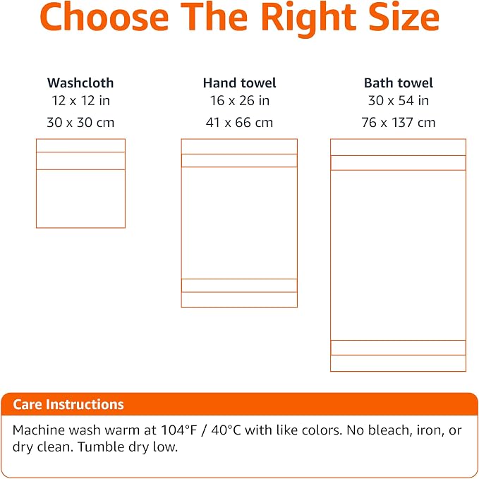 Amazon Basics Fade-Resistant Highly Absorbent 100% Cotton Washcloths, Machine - Image 4