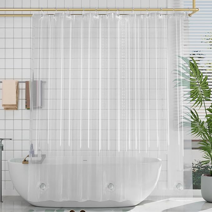 AmazerBath Stall Shower Curtain Liner 36x72, Walk in Shower Curtain Plastic - Image 9