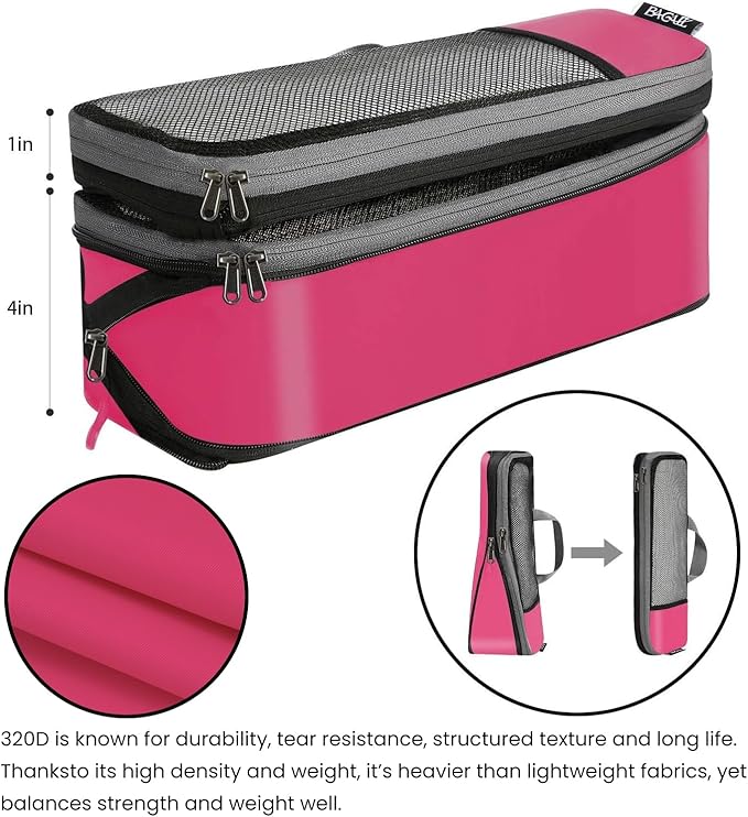 BAGAIL 4 Set/6 Set/8 Set Compression Packing Cubes Travel Accessories - Image 5
