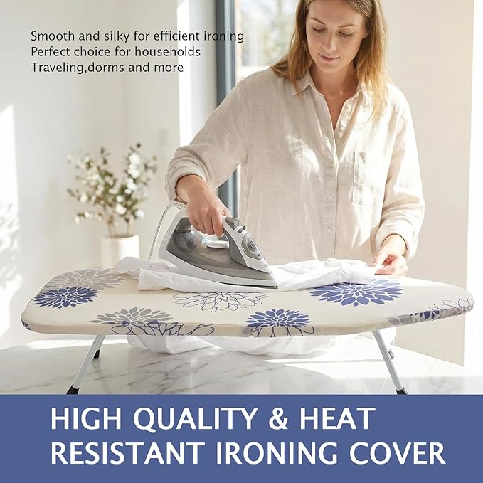 SheeChung 12.5"x32" Small Ironing Board Cover and Pad, Mini Iron Board Cover - Image 5