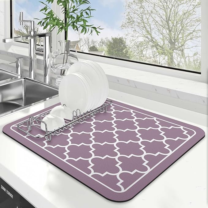 Dish Drying Mat Absorbent Dish Drying Mats by WiseLife