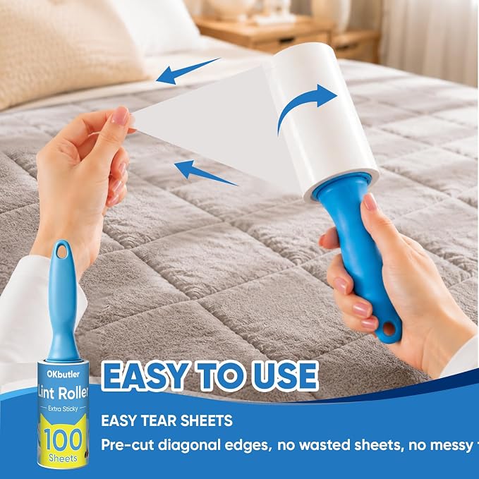 600 Sheets Lint Roller for Pet Hair, Lint Remover Extra Sticky | Extra Sticky - Image 5