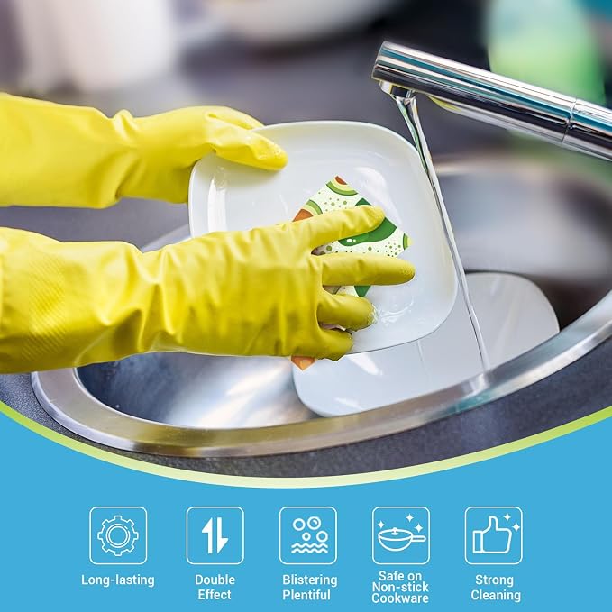 AIDEA Sponges Kitchen, Non-Scratch Scrub Sponge-6Count | Sponges - Image 2