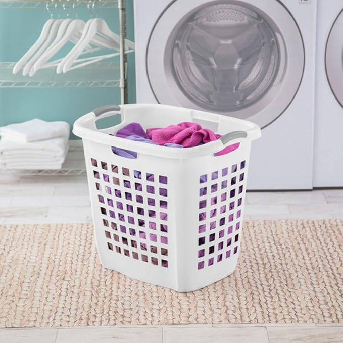 Sterilite Ultra™ Easy Carry Plastic Open Laundry Hamper, 4 Pack - Image 4